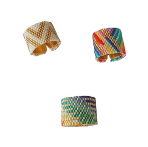 Unique Bohemian-style Seed Beads and Beaded Embroidery <b>Finger</b> <b>Rings</b> Beaded <b>Finger</b> <b>Ring</b> <b>Full</b> Customized - Product Image 5