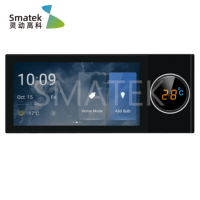 Kit Maison Intelligente Tuya, Pont Domestique Filaire et Sans Fil LAN, Hub Passerelle en Matériau PC, Application Smart Life, Panneau Tactile, Courant Max 10A, Norme UE