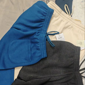 Pantalon de jogging et de yoga en coton pour femme XL, respirant, tricoté, en toile, écologique, antistatique, style anglais, longueur totale, coupe ample - Product Image 5