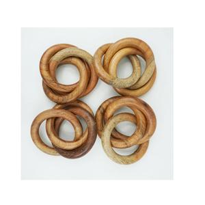 Servilleteros de madera para mesa, anillo de madera para manualidades, servilletero decorativo a bajo precio - Product Image 4