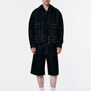 Traje de baño de playa informal de etiqueta privada Conjunto de pantalones cortos de mezclilla transpirables Fabricante de Pakistán Logotipo personalizado Verano desgastado Alta calidad - Product Image 4