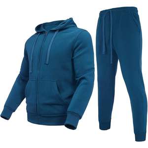 Wholesale Manufacturer <b>Apparel</b> Two Pieces Set Custom Fleece Oversized Hoodies&Sweatshirt Mens Jogger Set Tracksuits - Product Image 1