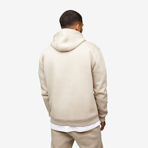 ชุดวอร์มผ้าฝ้ายโอเวอร์ไซส์สำหรับผู้ชายชุดฤดูหนาวขนาดพิเศษพิมพ์ลายโลโก้ผ้าฟลีซแบบพื้นพื้นประดับพลอยเทียม - Product Image 2