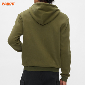 Unisex Basics 100% algodón cremallera completa sudadera 3D bordado Unisex Zip Hoodie Logo tamaño 6XL chaqueta de lana Lisa para invierno - Product Image 3