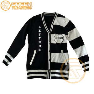 Customized Delta Acrylic Embroidered <b>Cardigan</b> Sigma Sorority High Quality Greek Apparel <b>Women</b> Breathable Sweaters Theta - Product Image 3