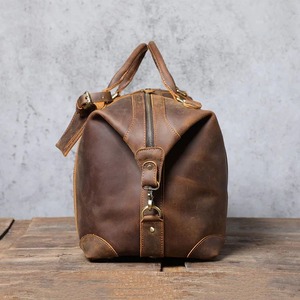 2025 sac de sport de luxe en cuir véritable hommes Weekender sac de voyage de nuit sacs de sport en cuir - Product Image 3