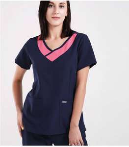 Scrubs médicaux unisexes personnalisés pour femmes et hommes ensembles de vêtements de travail en milieu hospitalier grande taille uniformes d'infirmières et de médecins - Product Image 4