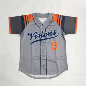 Maillot de baseball de haute qualité vêtements de sport 100% polyester matériel Quickdry personnalisé Logo impression vêtements de baseball - Product Image 1