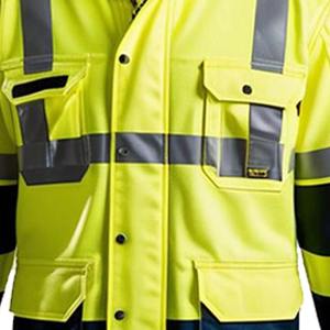Customizable Outdoor Construction <b>Worker</b> Safety <b>Jacket</b> with Multiple Pockets Wholesale Workwear with Customized Logo 2026 - Product Image 2