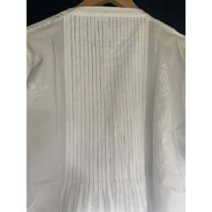 White on White Embroidered Beach <b>Cover</b>-<b>Up</b> Short Elegant <b>Swimwear</b> <b>Cover</b> <b>Ups</b> - Product Image 3