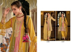 Chino et Kurtis de travail brodé de qualité supérieure pour femmes Costume de travail formel à l'avant et à l'arrière - Product Image 4