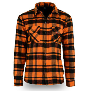 Camisa de franela de algodón Premium con forro de Kevlar y características resistentes al fuego para motociclistas - Product Image 4