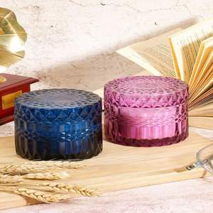 Warm aura glass candle votive holder conveys <b>sweet</b> mellow glow bringing restful ambience through welcoming interior spaces soft - Product Image 4