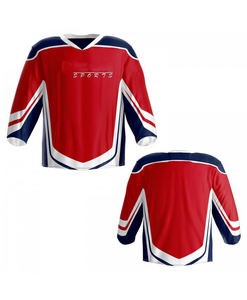 Jersey de hockey sobre hielo al por mayor cosido buen servicio OEM - Product Image 1