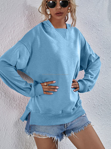 Sudaderas con Capucha y Logotipo Personalizado, Blusa de Moda, Suéter, Suéter Holgado, Sudaderas Casuales para Mujer - Product Image 5