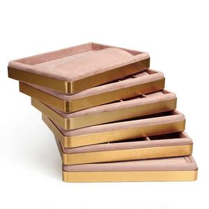 Melhor Personalizado Funcional Jóias <span class=keywords><strong>Display</strong></span> Colar Brincos Anel Bangle Showcase Rosa Jóias Bandeja - Product Image 1