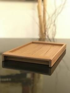 BEL plateau de service en bois d'acacia rond personnalisable pour la cuisine, la maison ou l'hôtel Vaisselle de style classique pour la fête ou la nourriture - Product Image 3