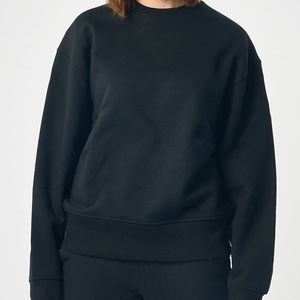 2025 Otoño Invierno venta al por mayor mujeres en blanco cuello redondo Mujer sudadera logotipo personalizado pulóver manga larga sudadera para mujer moda - Product Image 6