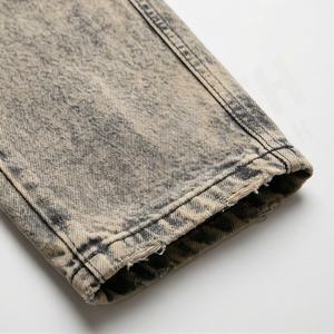 <b>Women's</b> High Quality Cotton Fiber Flare Denim Pants Breathable Casual Streetwear Sexy Embroidery Customized Color Fashionable - Product Image 5