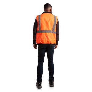 Gilet de sécurité réfléchissant en polyester respirant, à séchage rapide, sans manches - Product Image 5