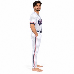 Uniforme de baseball conçu avec un tissu en polyester léger, panneaux respirants, séchage rapide, uniforme de baseball de qualité supérieure, vêtements de sport personnalisés - Product Image 4