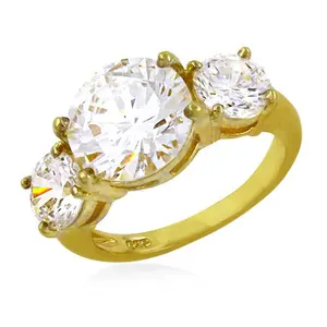 Rose <b>Gold</b> Plated Cubic Zirconia Adjustable Ring Trendy Inlay Style Anniversary Gift for Women <b>Gold</b> <b>Number</b> Jewelry - Product Image 2