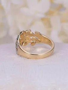 Bague en argent 925 pour femme avec diamant moissanite rond, accessoire de bijouterie magnifique - Product Image 3