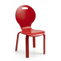 Chaise empilable ergonomique moderne en contreplaqué de bouleau ARSU, laquée, pour bébés et enfants, idéale pour l'école et l'hôtellerie – Offre Spéciale