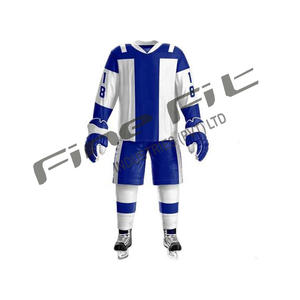 Maillots de coton à sublimation numérique personnalisés OEM uniformes sportifs de hockey sur glace durables vêtements d'équipe approvisionnement en gros - Product Image 3