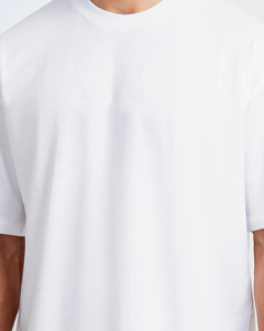 Camiseta extragrande de lujo de peso pesado para hombre, 100% de algodón de alta calidad, logotipo impreso personalizado, diseño cuadrado en blanco - Product Image 6