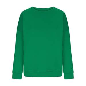 Sudadera de invierno de longitud larga a la moda para mujer, cómoda, gruesa, transpirable, tejida, estilo informal, uso diario único con logotipo frontal - Product Image 5