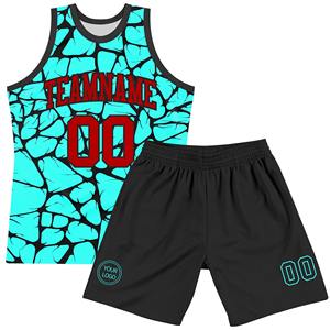 Shorts et maillots de basket-ball en maille légère pour la formation Vêtements uniformes de basket-ball imprimés personnalisés pour les clubs de sport - Product Image 1