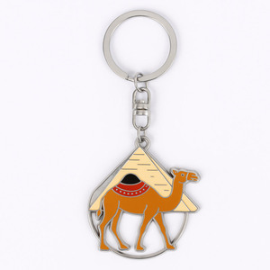 Llaveros de Diseño Floral Personalizados de Zinc con Esmalte Suave y Baño de Oro para Regalos de Recuerdo - Product Image 2