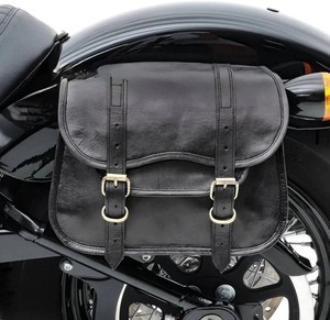 กระเป๋าจักรยานข้างมอเตอร์ไซค์ทำมือหนังแท้ - Product Image 2