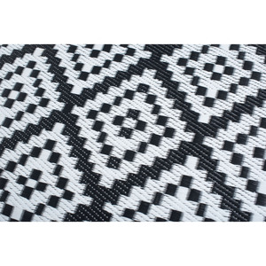 Tappeto da Giardino in Plastica Nera AUSTIN 240 X 300 cm per Patio o Balcone - Product Image 4