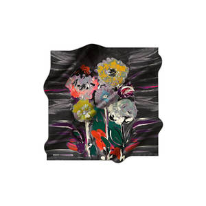 Vintage Designer Printed Silk Scarf for Women Luxury Polyester Floral Square Scarf for Spring Summer Winter - Product Image 1