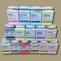 Masker Bubuk 650g Ukuran Perjalanan untuk Wajah Tubuh Pemutih Hidung Pencerah Pigmentasi Penghilang Komedo Anti-Penuaan