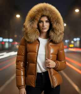 Veste d'hiver pour femmes de haute qualité, streetwear, respirante, matelassée, fermeture éclair, tricotée en polyester, logo personnalisé, vente en gros, vêtements d'extérieur - Product Image 3