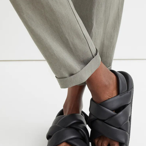 Pantalon pour femmes 100% Pantalon en coton lin avec poches Pantalon long à jambes larges pour femmes Service OEM - Product Image 5