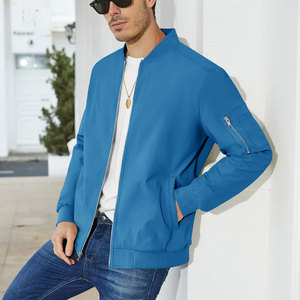 Venta al por mayor de invierno al aire libre de la Universidad Deportes Chaquetas de los hombres con logotipo personalizado completo de ropa casual de los hombres chaqueta de Bombardero - Product Image 3