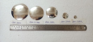 Conchos en laiton plaqué argent sur mesure de taille0,5 pouce à 3 pouces, idéaux pour les concepteurs de ceintures et pour la revente - Product Image 4