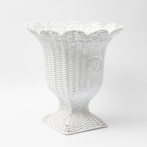 Nouveau Design Offre Spéciale moderne rotin urne Vase en osier piédestal Vase décoration de la maison Pots de fleurs bas quantité minimale de commande taille personnalisée du Vietnam - Product Image 3
