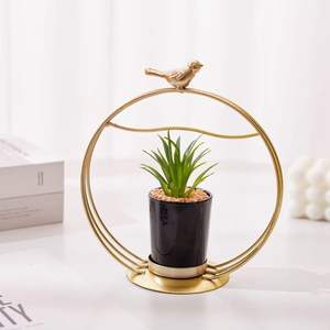 Soporte de alambre moderno superventas, macetas brillantes, macetas decorativas de lujo, macetas para decoración del hogar, macetas para macetas - Product Image 4