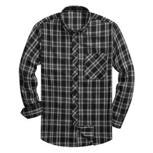 Chemises décontractées pour hommes de haute qualité OEM, chemises en flanelle, nouveau design OEM, chemises pour hommes respirantes à séchage rapide à prix avantageux, manches longues - Product Image 1