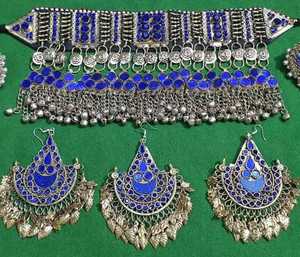 Conjunto de joyería hecha a mano afgana Kuchi en diferentes grados y precios Nuevo diseño Joyería hecha a mano afgana para boda - Product Image 2