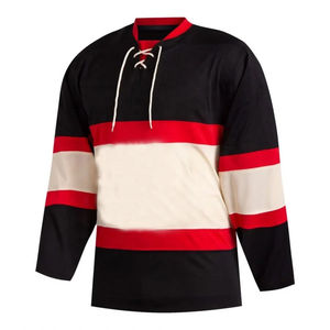 Maillot de hockey sur glace sublimé Conceptions personnalisées Logos Meilleur matériau personnalisé Prix de gros bon marché au Pakistan - Product Image 6