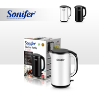 Bouilloire électrique Sonifer SF-2091 1,8 L en acier inoxydable, chauffe-eau 1600 W, théière et cafetière pour la maison et la cuisine