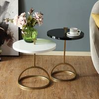 Ensemble de tables de présentation latérales pour le bureau et la maison Table basse unique décorative Accessoires de meubles récents Table d'appoint Prix bas