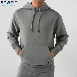 Low Price Men's Casual Solid Tracksuit Sports Sweat Suit High Quality 100% Cotton <b>Fleece</b> Lightweight Breathable Training Jogging - Product Image 4