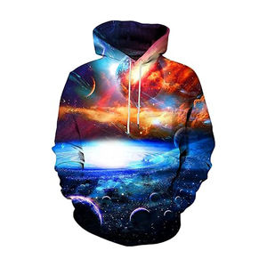 2024 mode à la mode en gros fabrication hiver kangourou poche à capuche pas cher Sublimation impression à capuche vêtements décontractés - Product Image 1